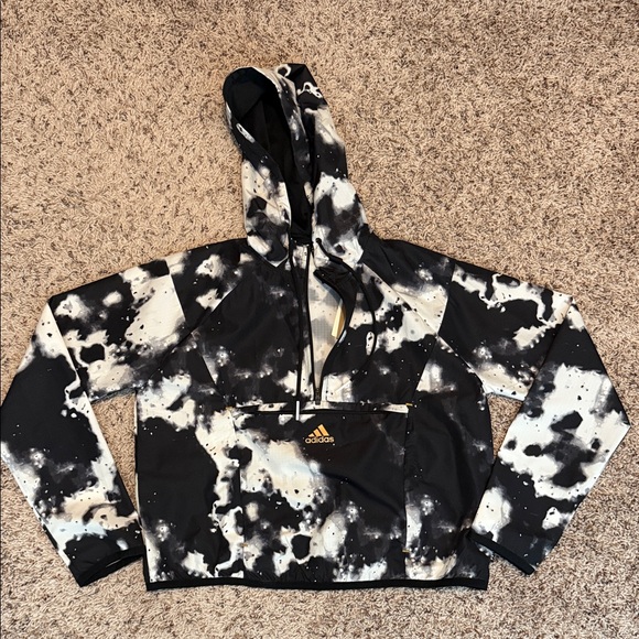 Adidas Monochrome Splatter Hoodie - Picture 1 of 4